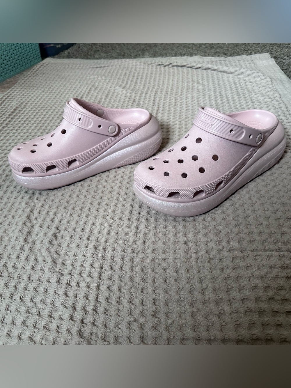 CROCS Crush Clog w/ Platform - Pale Pink - Picture 2 of 8